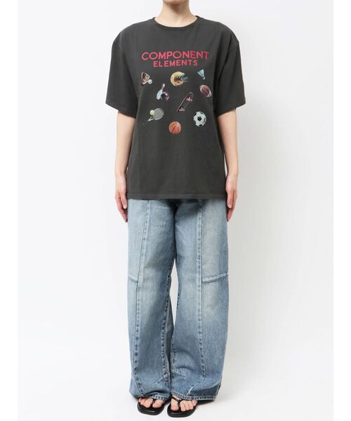 Ungrid（アングリッド）の「スポーツデザインロゴTee（Tシャツ/カットソー・レディース・ブルー/チャコールグレー/オフホワイト・FREE）」の14枚目の写真