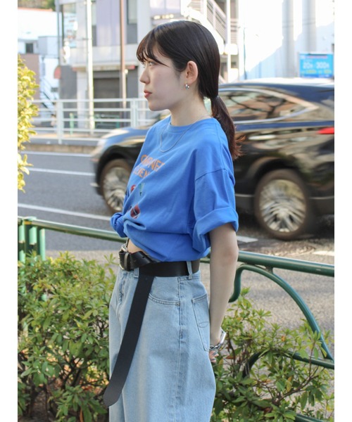 Ungrid（アングリッド）の「スポーツデザインロゴTee（Tシャツ/カットソー・レディース・ブルー/チャコールグレー/オフホワイト・FREE）」の18枚目の写真