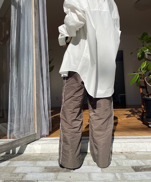 TEEN BOOP（ティーンブープ）の「ナイロンラインパンツ（その他パンツ・レディース・カーキ/ボルドー・FREE）」の4枚目の写真