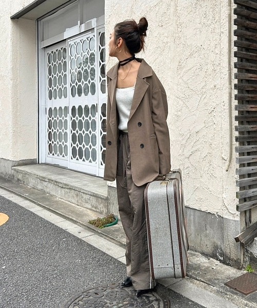 TEEN BOOP（ティーンブープ）の「ナイロンラインパンツ（その他パンツ・レディース・カーキ/ボルドー・FREE）」の5枚目の写真