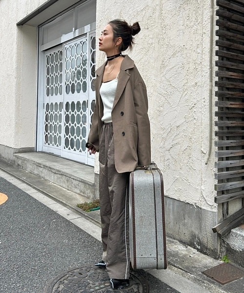 TEEN BOOP（ティーンブープ）の「ナイロンラインパンツ（その他パンツ・レディース・カーキ/ボルドー・FREE）」の6枚目の写真