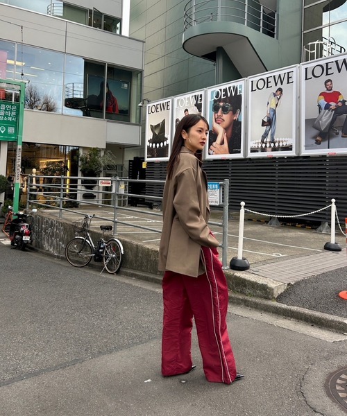 TEEN BOOP（ティーンブープ）の「ナイロンラインパンツ（その他パンツ・レディース・カーキ/ボルドー・FREE）」の20枚目の写真