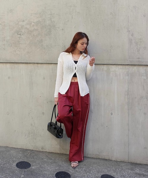 TEEN BOOP（ティーンブープ）の「ナイロンラインパンツ（その他パンツ・レディース・カーキ/ボルドー・FREE）」の15枚目の写真