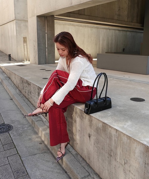 TEEN BOOP（ティーンブープ）の「ナイロンラインパンツ（その他パンツ・レディース・カーキ/ボルドー・FREE）」の18枚目の写真