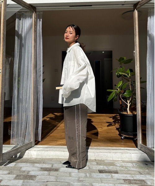 TEEN BOOP（ティーンブープ）の「ナイロンラインパンツ（その他パンツ・レディース・カーキ/ボルドー・FREE）」の3枚目の写真