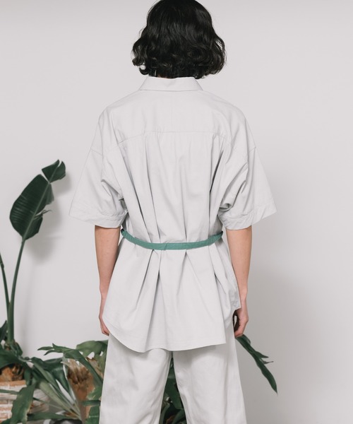 FACETASM(ファセッタズム)の「FACETASM/ファセッタズムxNicolai Bergmann/ニコライ バーグマン BELTED SHIRT ベルト付きシャツ(シャツ/ブラウス・メンズ・グレー・5/4/3)」の13枚目の写真