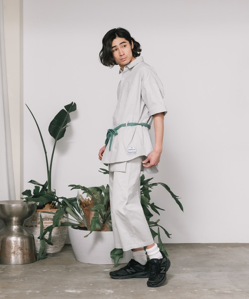 FACETASM(ファセッタズム)の「FACETASM/ファセッタズムxNicolai Bergmann/ニコライ バーグマン BELTED SHIRT ベルト付きシャツ(シャツ/ブラウス・メンズ・グレー・5/4/3)」の9枚目の写真