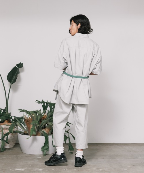 FACETASM(ファセッタズム)の「FACETASM/ファセッタズムxNicolai Bergmann/ニコライ バーグマン BELTED SHIRT ベルト付きシャツ(シャツ/ブラウス・メンズ・グレー・5/4/3)」の10枚目の写真