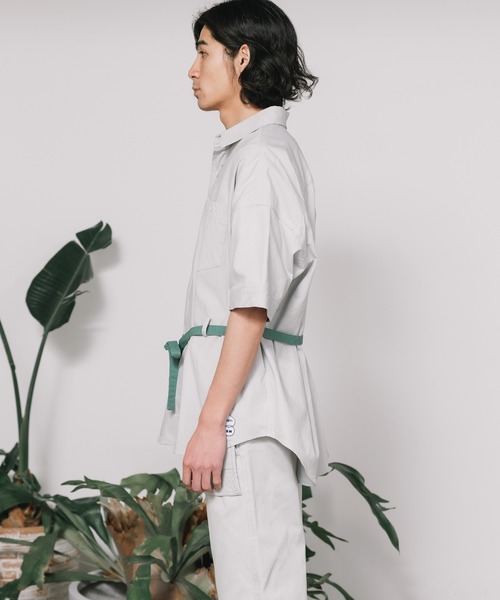 FACETASM(ファセッタズム)の「FACETASM/ファセッタズムxNicolai Bergmann/ニコライ バーグマン BELTED SHIRT ベルト付きシャツ(シャツ/ブラウス・メンズ・グレー・5/4/3)」の12枚目の写真