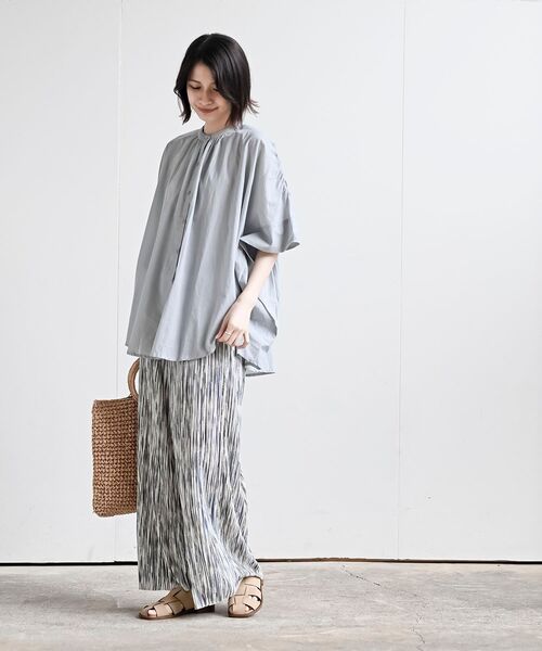 rps(アールピーエス)の「ポケット付きプリントプリーツパンツ(その他パンツ・レディース・アイボリー/ブラック/グリーン/ベージュ系その他/ネイビー/ブルー系その他2/ブラック系その他2・フリー)」の11枚目の写真