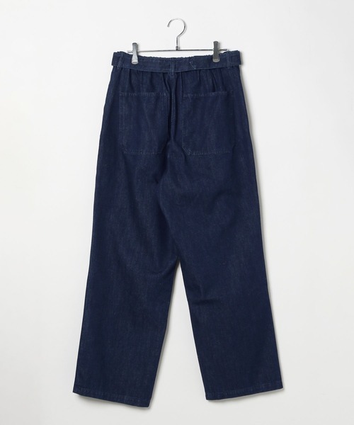 LOWRYS FARM（ローリーズファーム）の「ライトデニムベルテッドパンツ　 327999（デニムパンツ・メンズ・ネイビー/ブルー・MEDIUM/LARGE）」の4枚目の写真
