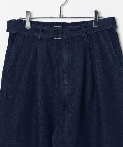 LOWRYS FARM（ローリーズファーム）の「ライトデニムベルテッドパンツ　 327999（デニムパンツ・メンズ・ネイビー/ブルー・MEDIUM/LARGE）」の5枚目の写真