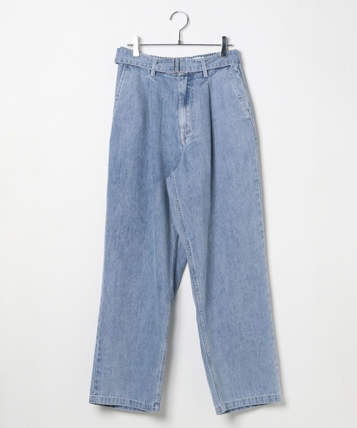 LOWRYS FARM（ローリーズファーム）の「ライトデニムベルテッドパンツ　 327999（デニムパンツ・メンズ・ネイビー/ブルー・MEDIUM/LARGE）」の21枚目の写真