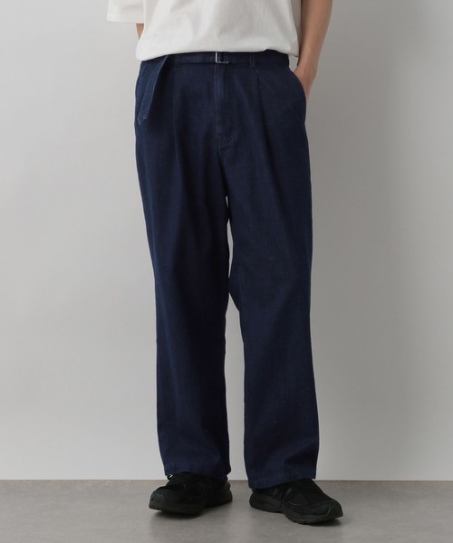 LOWRYS FARM（ローリーズファーム）の「ライトデニムベルテッドパンツ　 327999（デニムパンツ・メンズ・ネイビー/ブルー・MEDIUM/LARGE）」の17枚目の写真