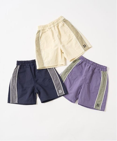 b・ROOM（ビールーム）の「サイド切替え4分丈パンツ（その他パンツ・キッズ・パープル/アイボリー/ネイビー・100cm/110cm/140cm/120cm/130cm/150cm）」の19枚目の写真