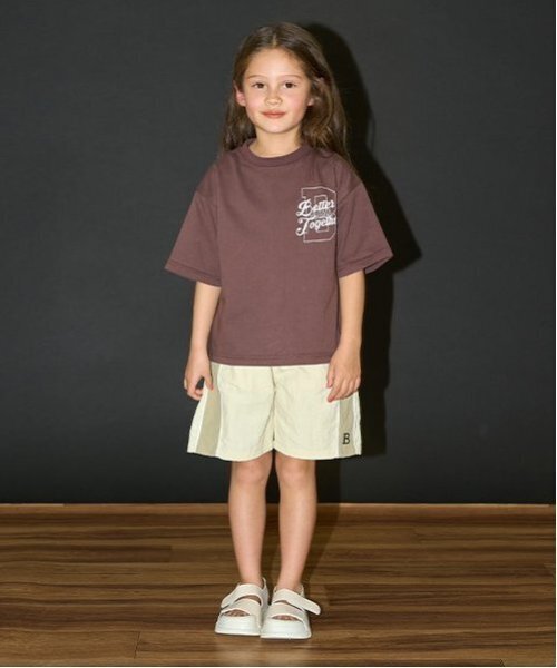 b・ROOM（ビールーム）の「サイド切替え4分丈パンツ（その他パンツ・キッズ・パープル/アイボリー/ネイビー・100cm/110cm/140cm/120cm/130cm/150cm）」の9枚目の写真