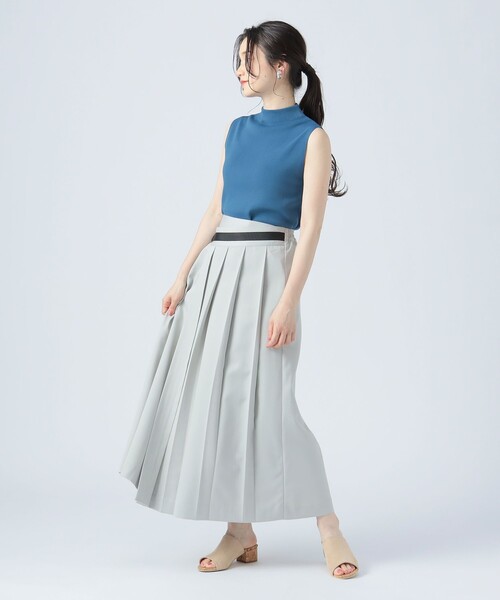 BEAMS HEART(ビームスハート)の「ガチャベルト ラップ風 スカート(スカート・レディース・ベージュ/ブラック系その他2/チャコールグレー・FREE)」の10枚目の写真