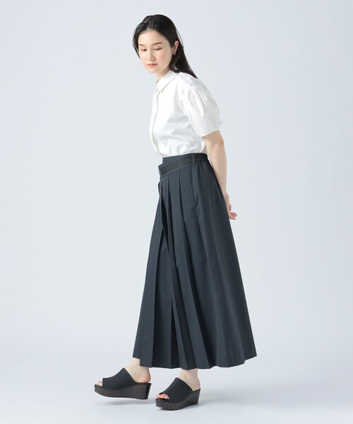 BEAMS HEART(ビームスハート)の「ガチャベルト ラップ風 スカート(スカート・レディース・ベージュ/ブラック系その他2/チャコールグレー・FREE)」の14枚目の写真
