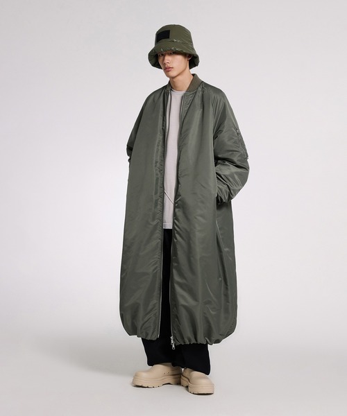 JNBY(ジェーエヌビーワイ)の「Logo-patch Down Bucket Hat / ダウンバケットハット(ハット・メンズ・グリーン系その他・ONE SIZE)」の2枚目の写真