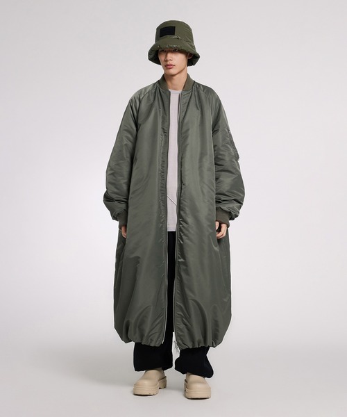 JNBY(ジェーエヌビーワイ)の「Logo-patch Down Bucket Hat / ダウンバケットハット(ハット・メンズ・グリーン系その他・ONE SIZE)」の4枚目の写真