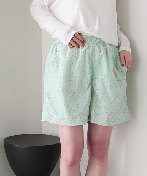 セール】【AMERIA ANDERSON】nylon original print short pants