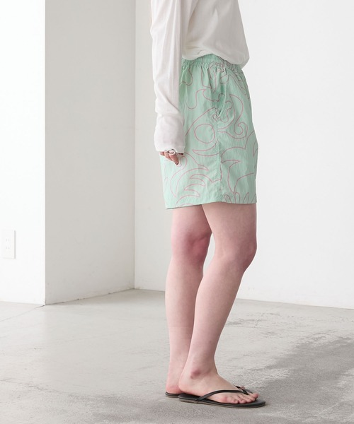 ANDMARY ショートパンツ AMERIA ANDERSON】nylon original print short pants