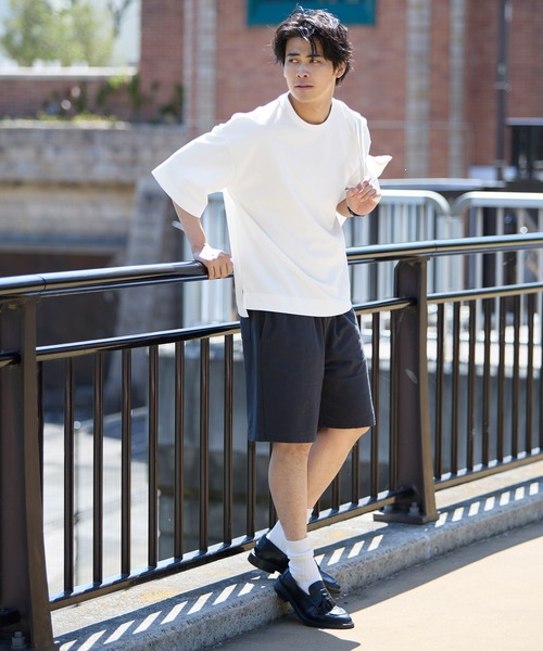 coca(coca)(コカ)の「ストレッチダンボールTシャツ(Tシャツ/カットソー・メンズ・ベージュ/ホワイト/ブラック/ブルー・XL/M/L)」の9枚目の写真