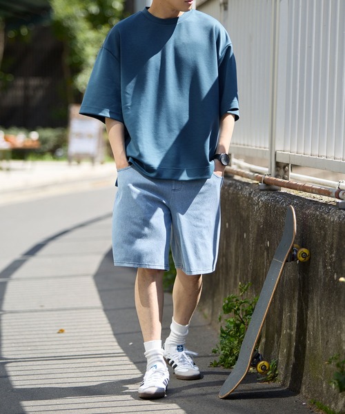coca(coca)(コカ)の「ストレッチダンボールTシャツ(Tシャツ/カットソー・メンズ・ベージュ/ホワイト/ブラック/ブルー・XL/M/L)」の19枚目の写真