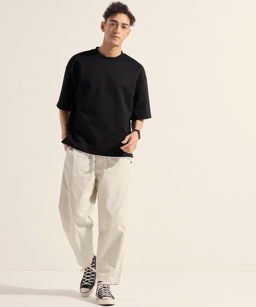 coca(coca)(コカ)の「ストレッチダンボールTシャツ(Tシャツ/カットソー・メンズ・ベージュ/ホワイト/ブラック/ブルー・XL/M/L)」の5枚目の写真