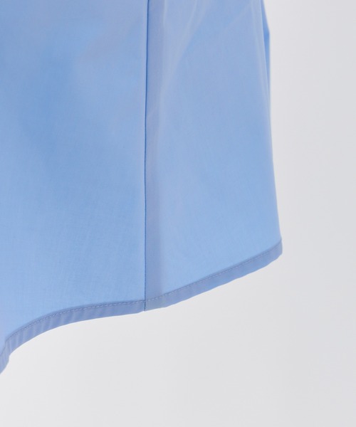 one after another NICE CLAUP（ワンアフターアナザーナイスクラップ）の「【-5㎏見え】バックレースアップシャツチュニック（シャツ/ブラウス・レディース・サックスブルー系/サックスブルー/オフホワイト・FREE）」の10枚目の写真