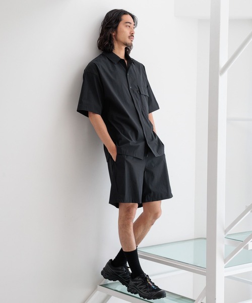 HEREIAM（ヘレイアム）の「【HEREIAM MEN】花粉も雨もこれで解決！撥水/マルチフェイスシャツ（シャツ/ブラウス・メンズ・カモフラージュ/ブラック/ブルー系/レオパード・MEDIUM/LARGE）」の5枚目の写真