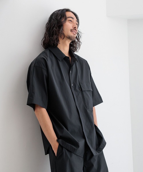 HEREIAM（ヘレイアム）の「【HEREIAM MEN】花粉も雨もこれで解決！撥水/マルチフェイスシャツ（シャツ/ブラウス・メンズ・カモフラージュ/ブラック/ブルー系/レオパード・MEDIUM/LARGE）」の10枚目の写真