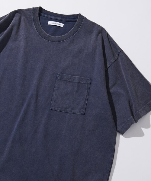 FREAK'S STORE(フリークスストア)の「リラックスフィット パウダー加工 ショートスリーブTシャツ(Tシャツ/カットソー・メンズ・ブラウン/レッド/ネイビー/パープル/チャコールグレー・MEDIUM/LARGE/SMALL)」の3枚目の写真