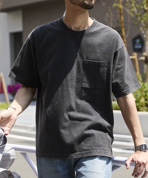 FREAK'S STORE(フリークスストア)の「リラックスフィット パウダー加工 ショートスリーブTシャツ(Tシャツ/カットソー・メンズ・ブラウン/レッド/ネイビー/パープル/チャコールグレー・MEDIUM/LARGE/SMALL)」の20枚目の写真