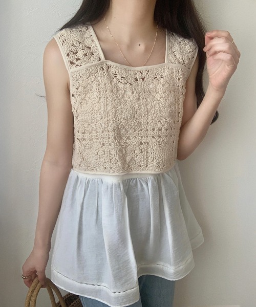 aere ビスチェ シアーレースビスチェ｜WOMEN｜250ISB30-116C｜AZUL BY MOUSSY