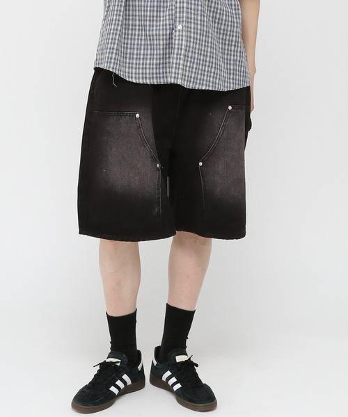 LAND MUSEUM(ランドミュージアム)の「LAND MUSEUM/バーミューダデニム(デニムパンツ・メンズ・ブラック/ブルー・FREE)」の19枚目の写真