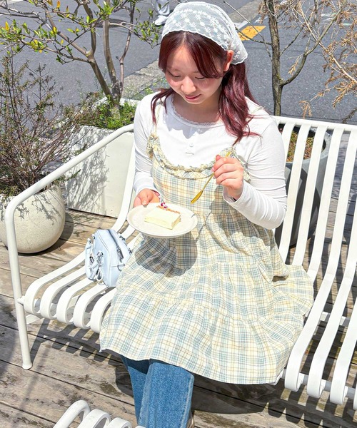 セール】チェックキャミワンピース（ワンピース）｜frunco