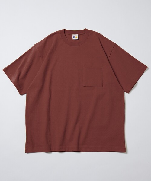 FREAK'S STORE(フリークスストア)の「HEAVY WEIGHT / ヘビーウェイト ショートスリーブクルーネック ポケットTシャツ/10.5オンス(Tシャツ/カットソー・メンズ・その他9/チャコールグレー/ブラック/ワインレッド/ベージュ/ライトグレー/ホワイト・LARGE/MEDIUM/SMALL)」の19枚目の写真