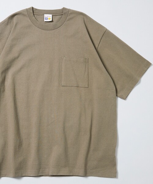 FREAK'S STORE(フリークスストア)の「HEAVY WEIGHT / ヘビーウェイト ショートスリーブクルーネック ポケットTシャツ/10.5オンス(Tシャツ/カットソー・メンズ・その他9/チャコールグレー/ブラック/ワインレッド/ベージュ/ライトグレー/ホワイト・LARGE/MEDIUM/SMALL)」の5枚目の写真