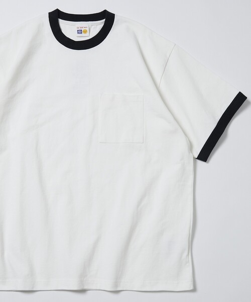 FREAK'S STORE(フリークスストア)の「HEAVY WEIGHT / ヘビーウェイト ショートスリーブクルーネック ポケットTシャツ/10.5オンス(Tシャツ/カットソー・メンズ・その他9/チャコールグレー/ブラック/ワインレッド/ベージュ/ライトグレー/ホワイト・LARGE/MEDIUM/SMALL)」の7枚目の写真