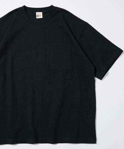 FREAK'S STORE(フリークスストア)の「HEAVY WEIGHT / ヘビーウェイト ショートスリーブクルーネック ポケットTシャツ/10.5オンス(Tシャツ/カットソー・メンズ・その他9/チャコールグレー/ブラック/ワインレッド/ベージュ/ライトグレー/ホワイト・LARGE/MEDIUM/SMALL)」の3枚目の写真