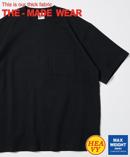 FREAK'S STORE(フリークスストア)の「HEAVY WEIGHT / ヘビーウェイト ショートスリーブクルーネック ポケットTシャツ/10.5オンス(Tシャツ/カットソー・メンズ・その他9/チャコールグレー/ブラック/ワインレッド/ベージュ/ライトグレー/ホワイト・LARGE/MEDIUM/SMALL)」の8枚目の写真
