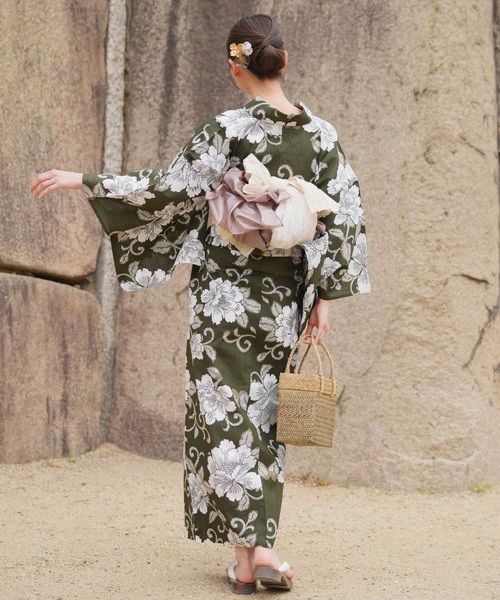 セール】選べる浴衣3点セット utataneオリジナル 国内染色（浴衣