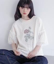 osharewalker（オシャレウォーカー）の「【機能素材】『チュールドッキングカットソー』（Tシャツ/カットソー）」