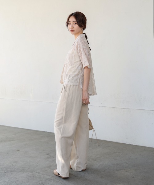 Bab(バブ)の「レースブラウス(シャツ/ブラウス・レディース・ホワイト系その他/ブラック・M)」の5枚目の写真