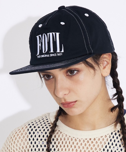 FRUIT OF THE LOOM（フルーツオブザルーム）の「【FRUIT OF THE LOOM】EX ACCENT STITCH CAP / キャップ / 帽子 / ユニセックス（キャップ・レディース・ブラウン/ホワイト/グリーン/ブラック・フリー）」の2枚目の写真