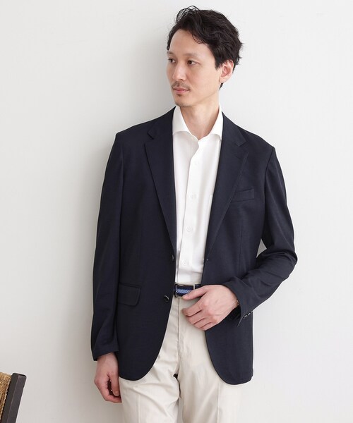 TAKEO KIKUCHI(タケオキクチ)の「ドライカノコ ジャケット(テーラードジャケット・メンズ・ブルー/サンドベージュ/ネイビー/チャコールグレー・04/02/03/01/05)」の3枚目の写真