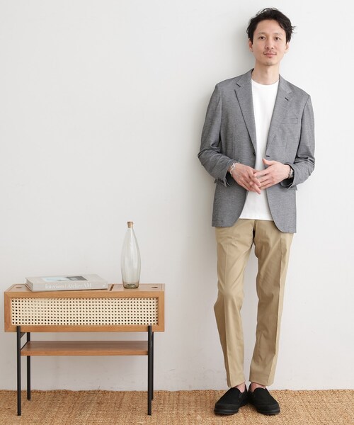 TAKEO KIKUCHI(タケオキクチ)の「ドライカノコ ジャケット(テーラードジャケット・メンズ・ブルー/サンドベージュ/ネイビー/チャコールグレー・04/02/03/01/05)」の10枚目の写真