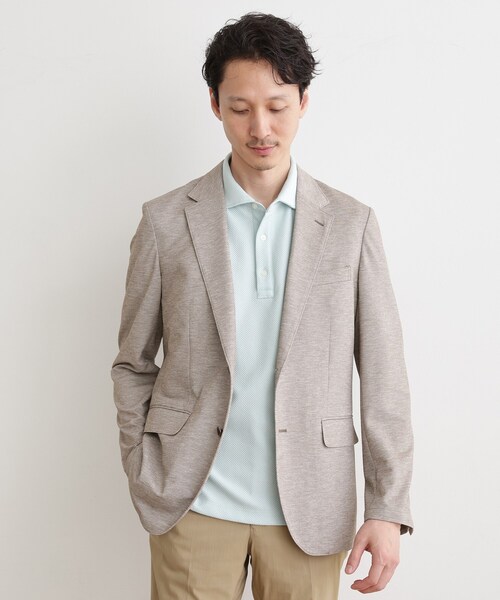 TAKEO KIKUCHI(タケオキクチ)の「ドライカノコ ジャケット(テーラードジャケット・メンズ・ブルー/サンドベージュ/ネイビー/チャコールグレー・04/02/03/01/05)」の12枚目の写真