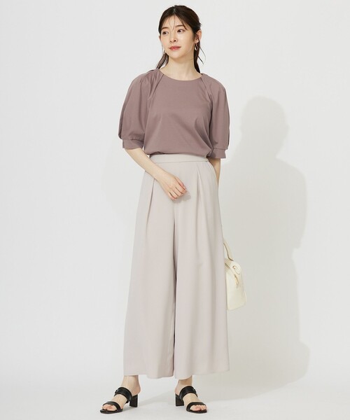 ANY SIS(エニィスィス)の「着映えタックスリーブ カットソー(Tシャツ/カットソー・レディース・ブラック系/スカイブルー系/グリーン系/ダークブラウン系/ピンク系/アイボリー系・2)」の18枚目の写真